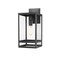 Z-Lite Nuri 1 Light Outdoor Wall Sconce, Black & Clear 596M-BK - alternate 1